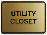 Signs ByLITA Classic Framed Utility Closet Sign | Durable Material | Storage