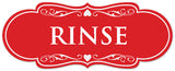Signs ByLITA Designer Rinse Sign - Easy Installation | Durable Wall or Door Sign