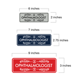 Signs ByLITA Standard Ophthalmologist Wall or Door Sign