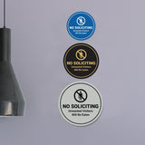 Circle No Soliciting Unwanted Visitors Will Be Eaten Wall or Door Sign