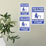 Portrait Round Plus This Is Your Lunchroom Please Keep It Clean Wall or Door Sign | Office Housekeeping Signage
