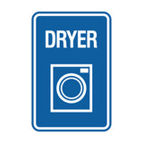 Signs ByLITA Portrait Round Dryer Wall or Door Sign