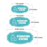 Victorian Plus Hydration Station Wall or Door Sign | Business & Public Signage