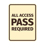 Signs ByLITA Portrait Round All Access Pass Required Door or Wall Sign Easy Installation | Directing Artists & Co-Workers | Music | Concert | Festivals