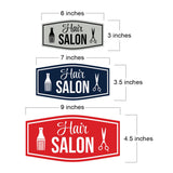 Signs ByLITA Fancy Hair Salon Easy Installation | Durable Construction | Barbers | Grooming and Styling | Hair Wall or Door Sign