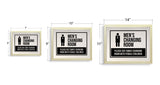 Designs ByLITA Men's Changing Room Please Use Family Changing Room With Female Children, Wall Print Art | Retail Store Decoration (Unframed or Framed)