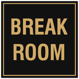 Signs ByLITA Square Break Room Sign - Easy Installation | Durable Material