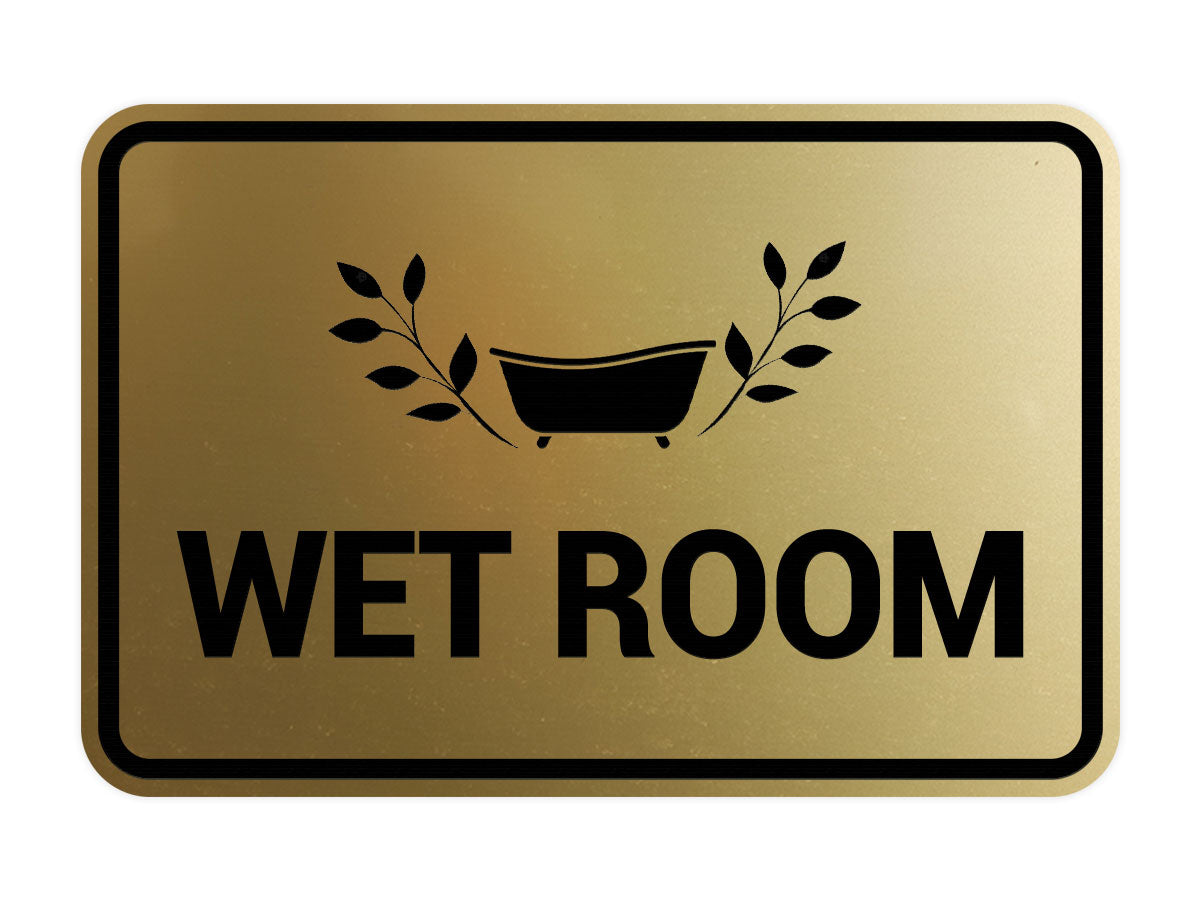 Signs ByLITA Classic Framed Wet Room Wall or Door Sign