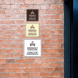 Signs ByLITA Square Emergency Stretcher Door or Wall Sign | Spanish Bilingual Business And Office Signs