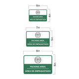 Classic Framed Plus Packing Area Wall or Door Sign | Bilingual Spanish and English Workplace Safety Signage