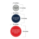 Circle Do Not Flush These Items: Paper Towels, Disposable Wipes, Feminine Products, Other Trash Wall or Door Sign