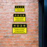Classic Framed Plus Protective Clothing Must Be Worn In This Area Wall or Door Sign | Bilingual Spanish and English Workplace Safety Signage