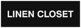 Signs ByLITA Basic Linen Closet Sign - Easy Installation | Durable Material