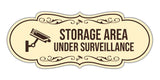 Signs ByLITA Designer Storage Area Under Surveillance Wall or Door Sign
