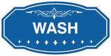 Signs ByLITA Victorian Wash Wall or Door Sign - Laser-Engraved Lettering | Durable ABS Plastic | Vibrant Colors | Powerful Foam Tape