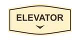 Fancy Elevator Down Arrow Wall or Door Sign