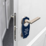 Custom Engraved Door Hangers (4 x 8") | Personalized Door Handle Signs for Homes and Businesses | Create Your Own Message