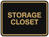 Signs ByLITA Classic Framed Storage Closet Sign | Durable Material | Office