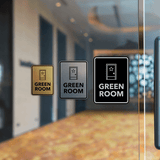 Signs ByLITA Portrait Round Green Room Door or Wall Sign Easy Installation | Directing Artists & Co-Workers | Music | Concert | Festivals