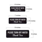 Standard Plus Please Turn Off Water Thank You Wall or Door Sign | Public Spaces Signage
