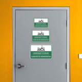 Classic Framed Plus Ingredient Storage Wall or Door Sign | Bilingual Spanish and English Workplace Safety Signage