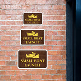 Classic Framed Plus Small Boat Launch Wall or Door Sign | Marina Quayside Signage