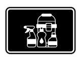 Signs ByLITA Classic Framed Cleaning Supplies Graphic Wall or Door Sign