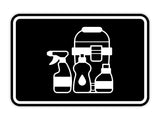 Signs ByLITA Classic Framed Cleaning Supplies Graphic Wall or Door Sign