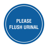 Circle Public Restrooms Wall or Door Sign
