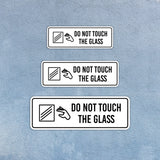 Standard Plus Do Not Touch The Glass Wall or Door Sign | Public Spaces Signage