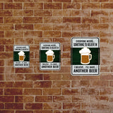 Portrait Round Plus Everyone Needs... Something To Believe In I Believe... I'll Have... Another Beer Door or Wall Sign | Funny Home Decor