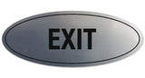 Signs ByLITA Oval Exit Sign - Laser-Engraved Lettering | Durable ABS Plastic | Vibrant Colors | Powerful Foam Tape