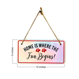 Home Decor 5x10 Hanging Plus Wall or Door Sign | Home Decor Inspirational Signs