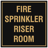Signs ByLITA Square Fire Sprinkler Riser Room Sign - Easy Installation | Durable Material