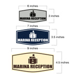 Fancy Marina Reception Wall or Door Sign