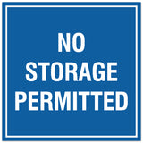 Signs ByLITA Square No Storage Permitted Sign - Easy Installation | Durable Material