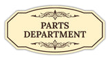 Signs ByLITA Victorian Parts Department Graphic Wall or Door Sign