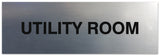 Signs ByLITA Basic Utility Room Sign - Laser-Engraved Lettering | Durable ABS Plastic | Vibrant Colors | Powerful Foam Tape