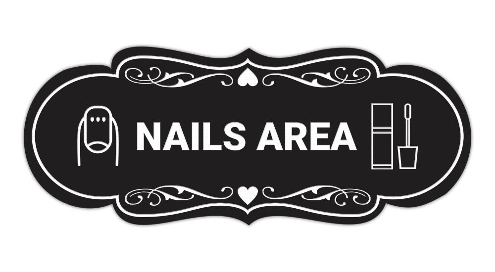 Signs ByLITA Designer Nails Area Makeup Area Wall or Door Sign