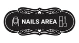 Signs ByLITA Designer Nails Area Makeup Area Wall or Door Sign