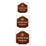 Heritage Plus Contactless Payment Wall or Door Sign | Public Spaces Signage