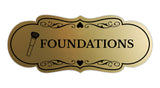 Signs ByLITA Designer Foundations Makeup Area Wall or Door Sign