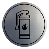 Signs ByLITA Circle Fire Extinguisher Graphic Door or Wall Sign | Easy Installation | Durable Construction | Promote Health And Safety | Caution Warning Sign for Home, Business and Office Spaces