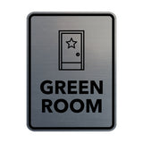 Signs ByLITA Portrait Round Green Room Door or Wall Sign Easy Installation | Directing Artists & Co-Workers | Music | Concert | Festivals