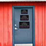 Classic Framed Plus Life Is Too Short To Pretend You Don't Like Cooking & Kinky Sh*t Wall or Door Sign | Funny Naughty Decor