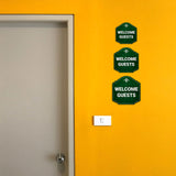 Heritage Plus Welcome Guests Wall or Door Sign | Public Spaces Signage