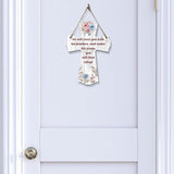 He will cover you with his feathers, and under his wings you will find refuge Cross Hanging Sign | Rustic Twine | Inspiring Religious Bible Decor
