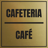 Signs ByLITA Square Cafeteria Door or Wall Sign | Spanish Bilingual Business and Office Signs