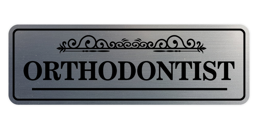 Signs ByLITA Standard Orthodontist Tooth Graphic Dentist Office Decor Wall or Door Sign