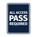 Signs ByLITA Portrait Round All Access Pass Required Door or Wall Sign Easy Installation | Directing Artists & Co-Workers | Music | Concert | Festivals